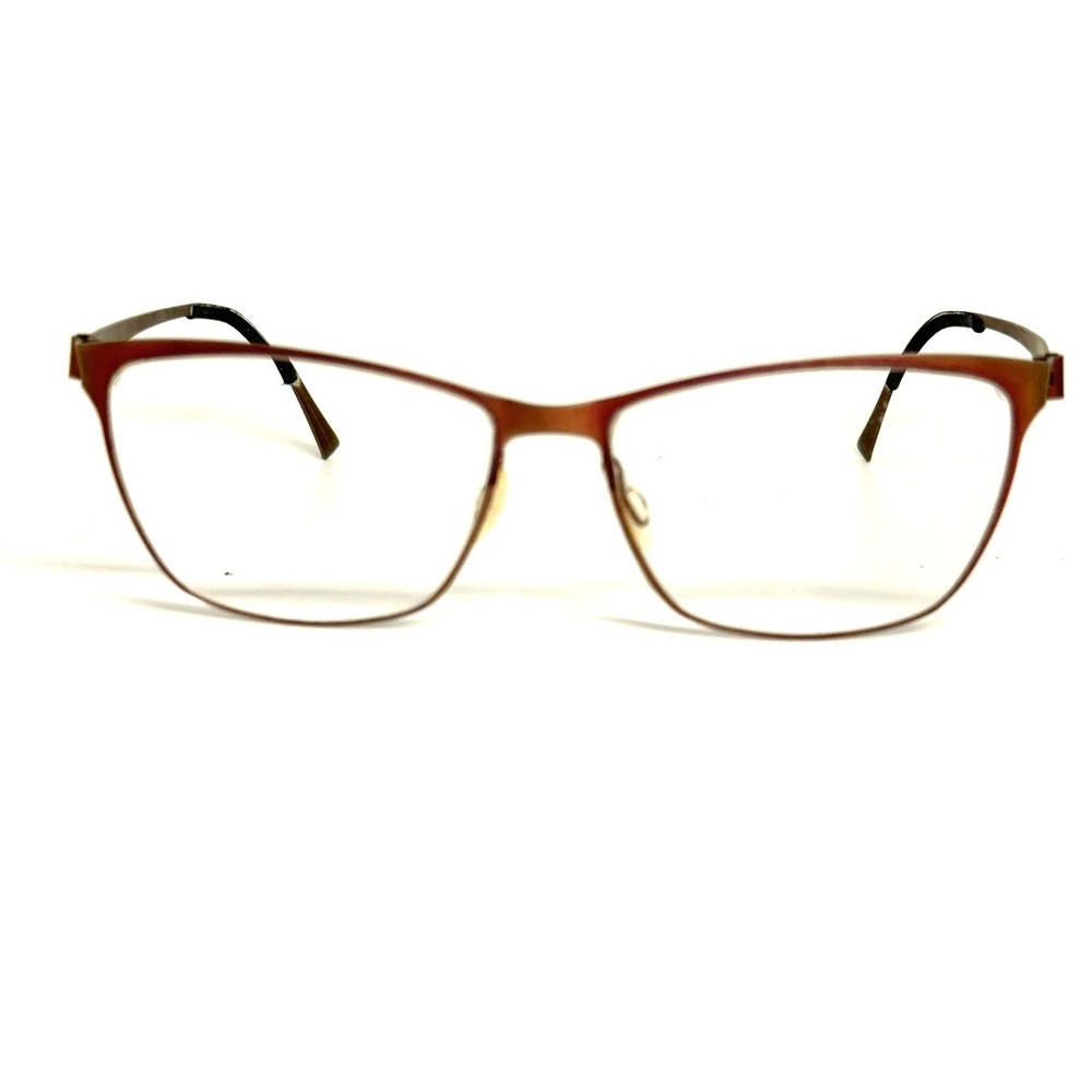 Lindberg Titanium Cat Eye Eyeglass Frames Matte Burgundy Plum Minimalist Danish